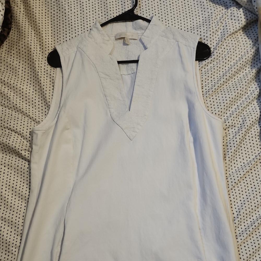 Etcetera Ivory Sleeveless Blouse